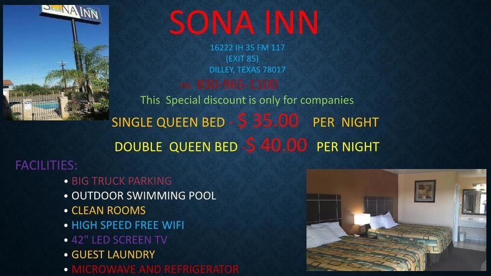 Sona Inn Dilley Esterno foto